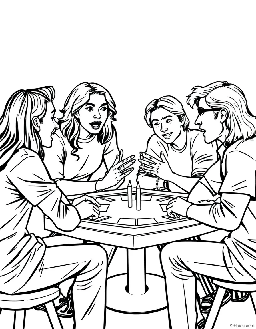 Friends arguing after someone cheated during a board game