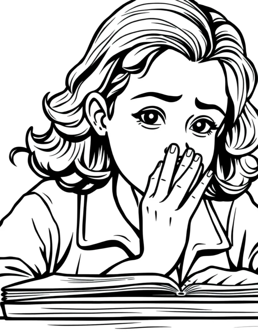 A student whispering answers during a test