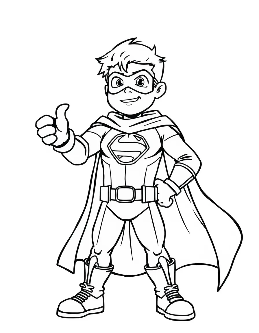 A superhero stopping cheating in a fun way