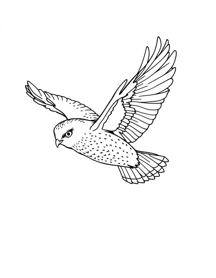 A flying snowy owl in daylight