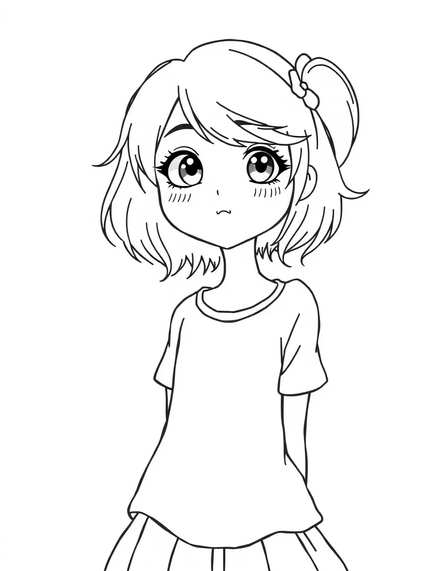 A bored girl.