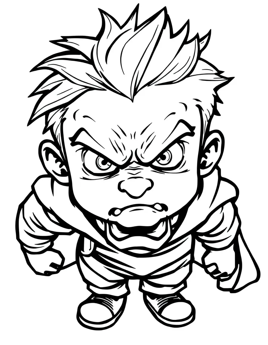 An angry boy