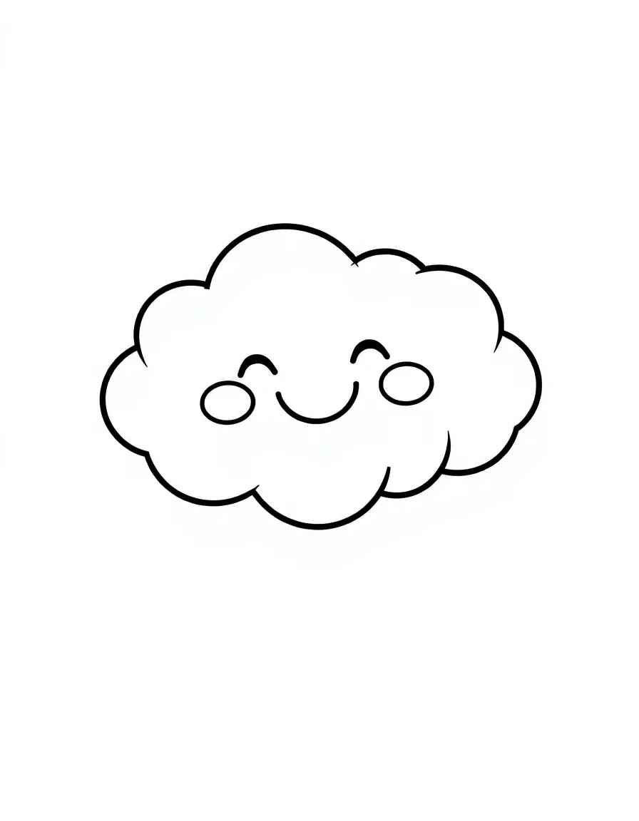 A happy cloud.