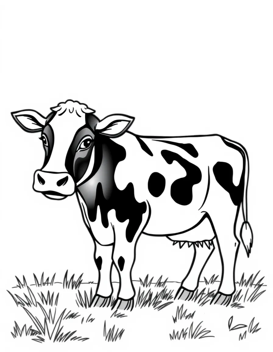 (New Jersey) A cute Jersey cow in a farm pasture