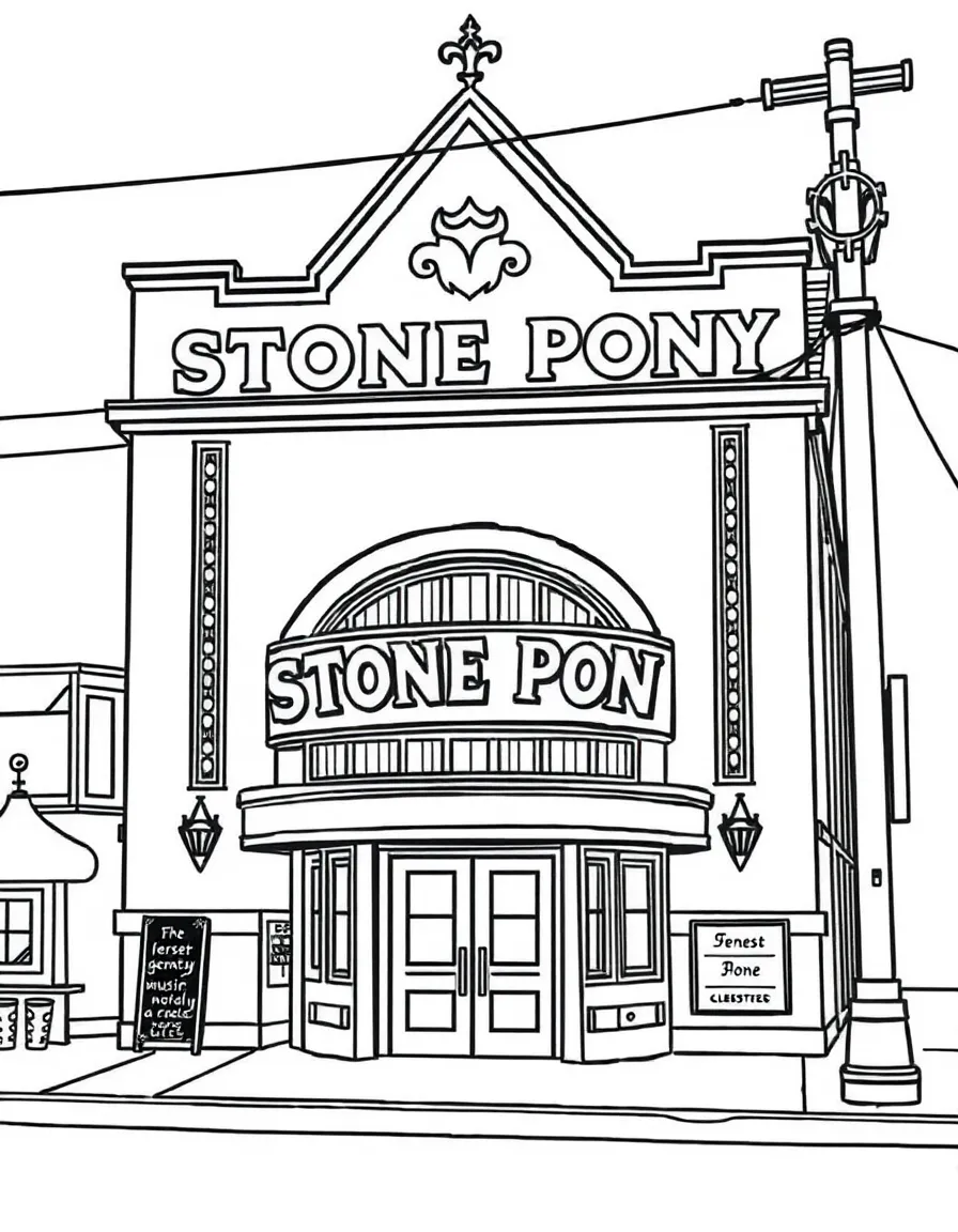 (New Jersey) Asbury Park's Stone Pony music venue facade