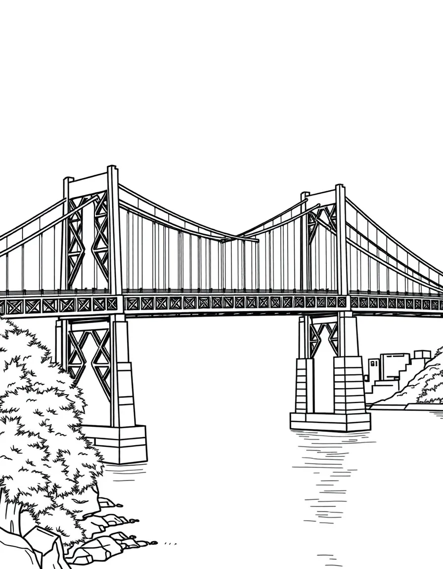 (New Jersey) The George Washington Bridge connecting to New York