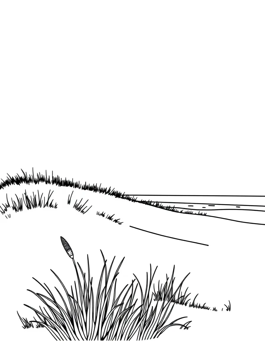 (New Jersey) The Island Beach State Park dunes and beach grass