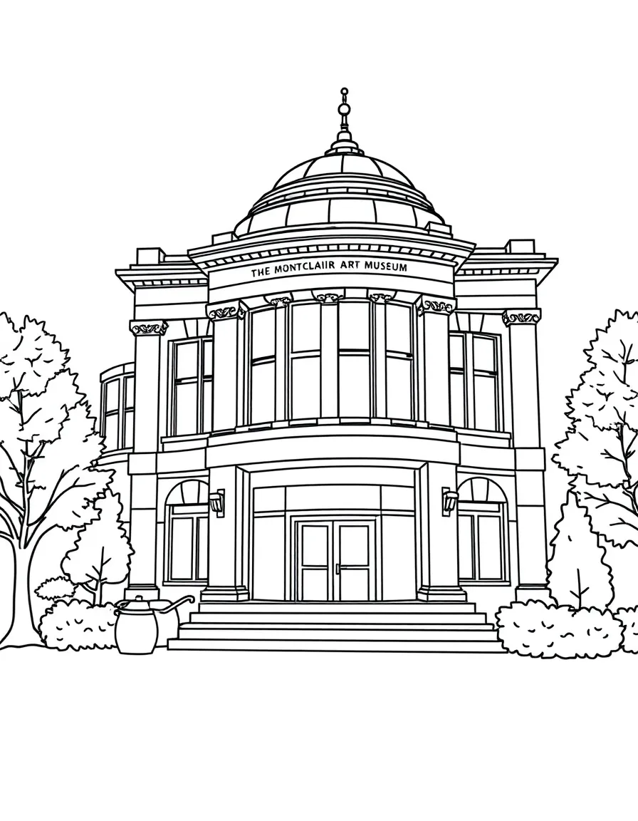 (New Jersey) The Montclair Art Museum building facade