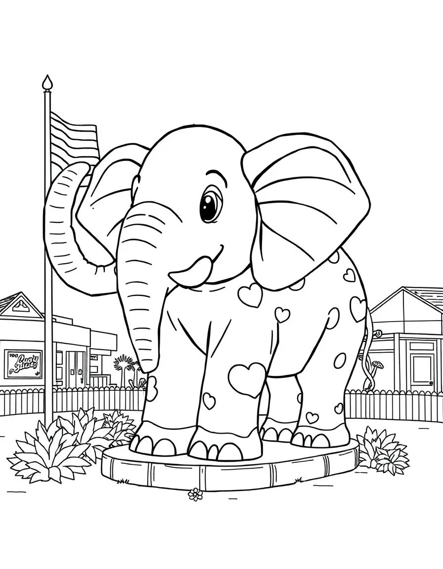 (New Jersey) The Lucy the Elephant roadside attraction in Margate