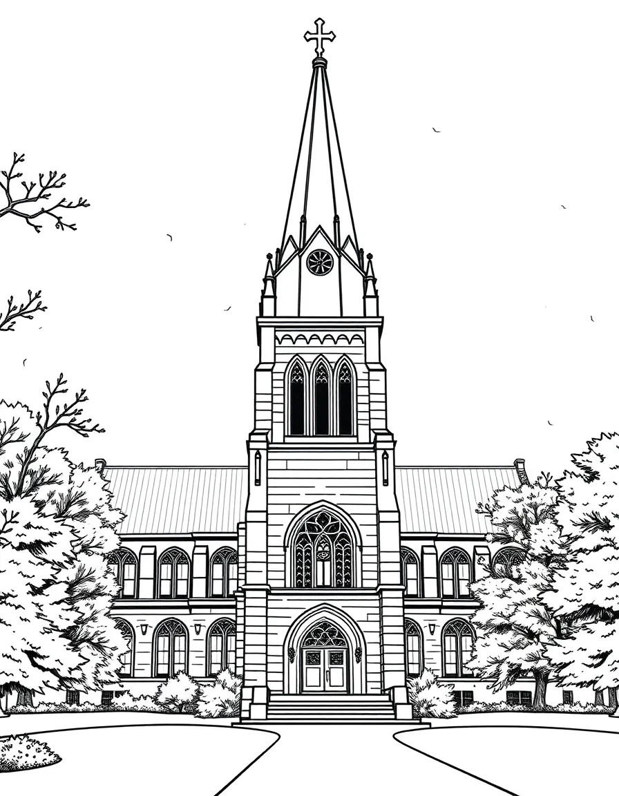 (New Jersey) The Princeton University chapel spire