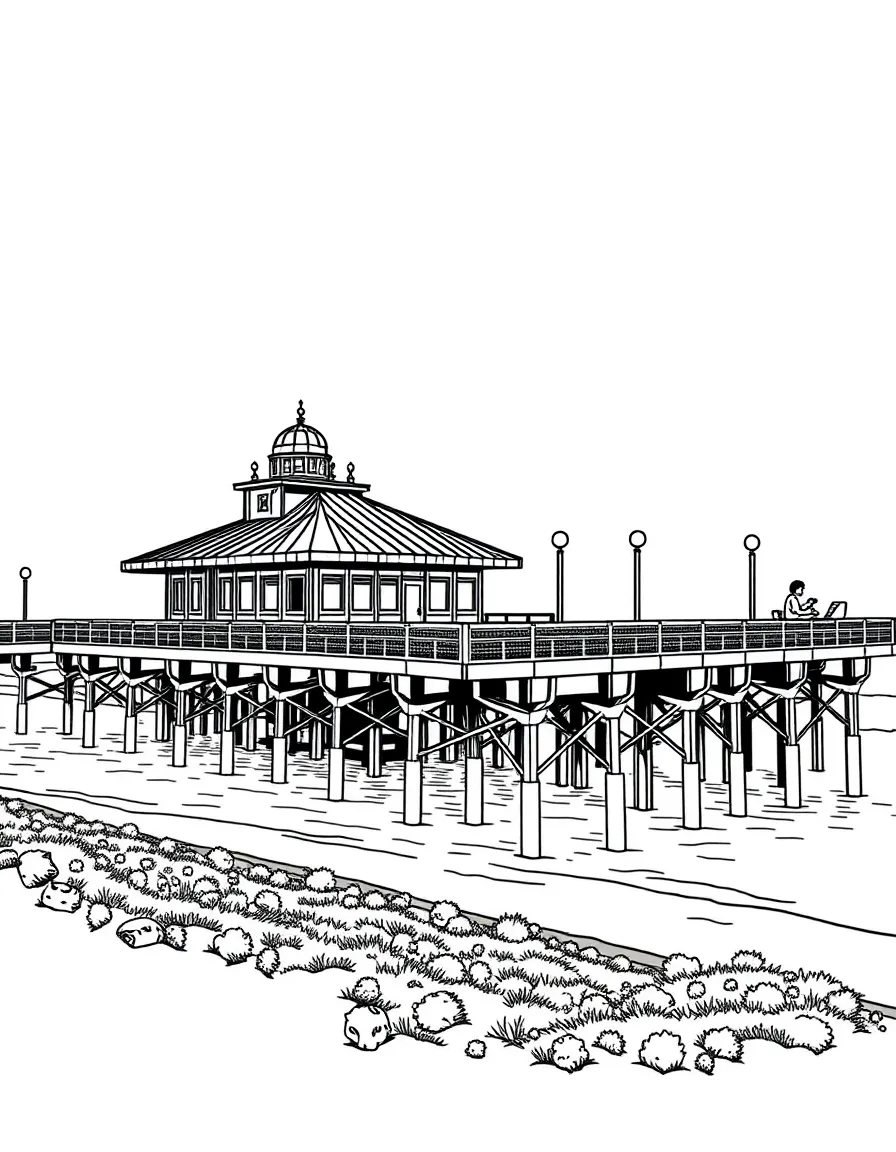 (New Jersey) The Point Pleasant Beach boardwalk and pier