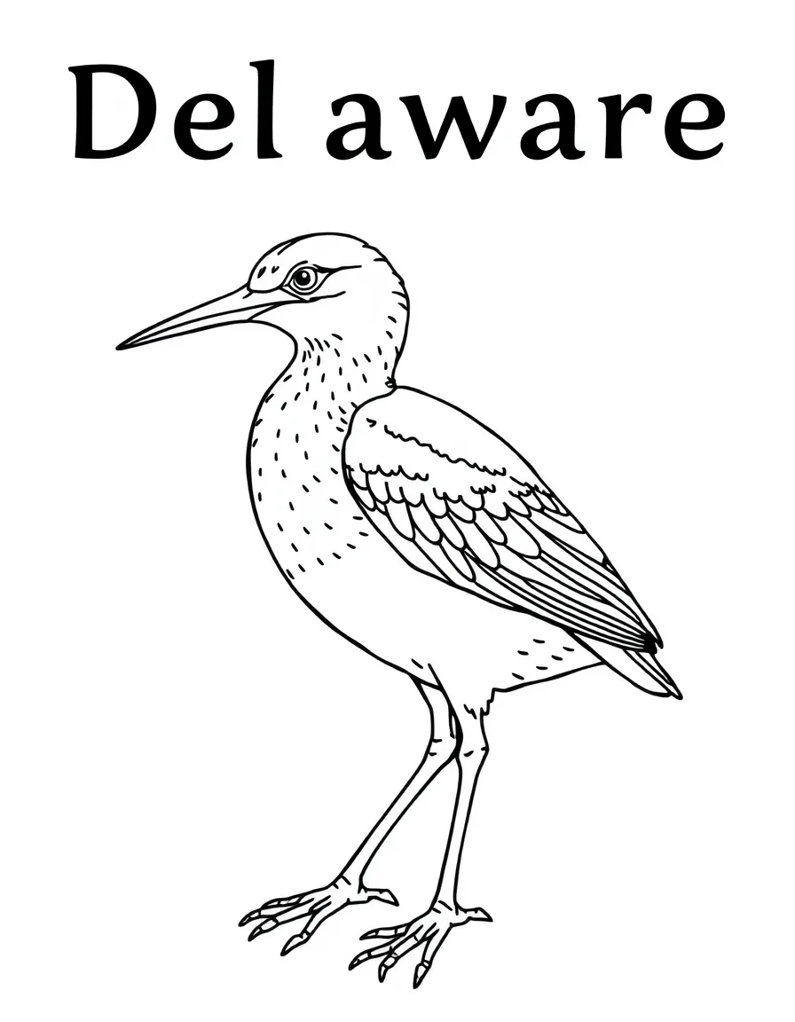 (Delaware) The Delaware state bird – Blue Hen