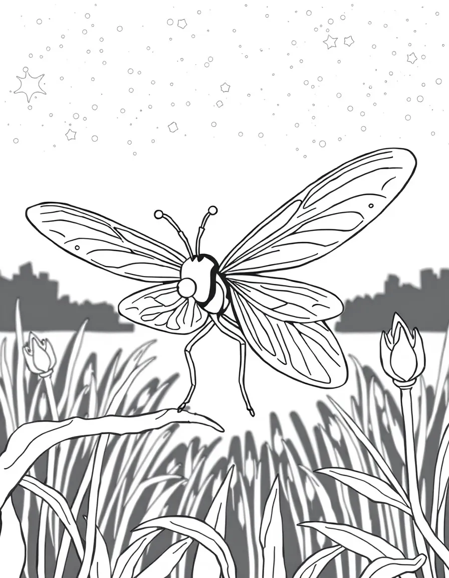 (Delaware) A Delaware firefly glowing at night