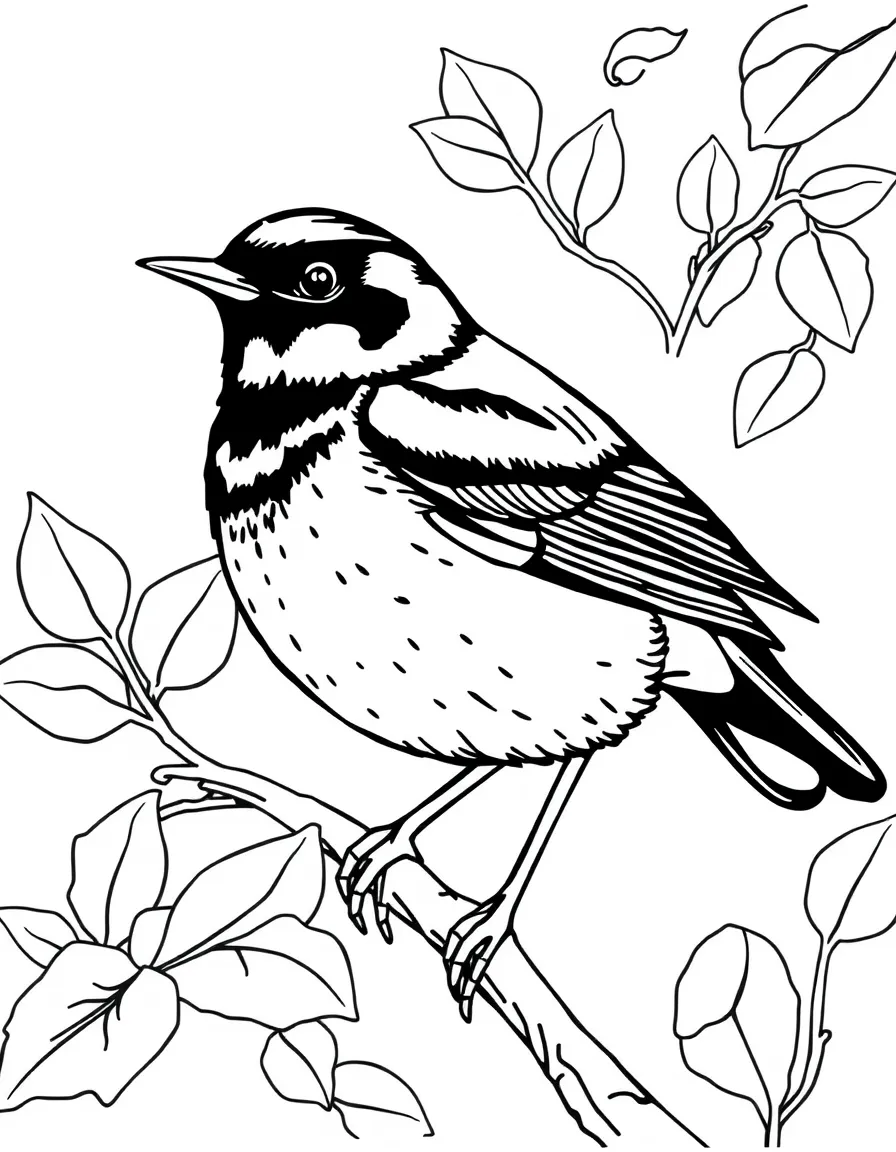 (Delaware) An American robin (alternate state bird used historically)