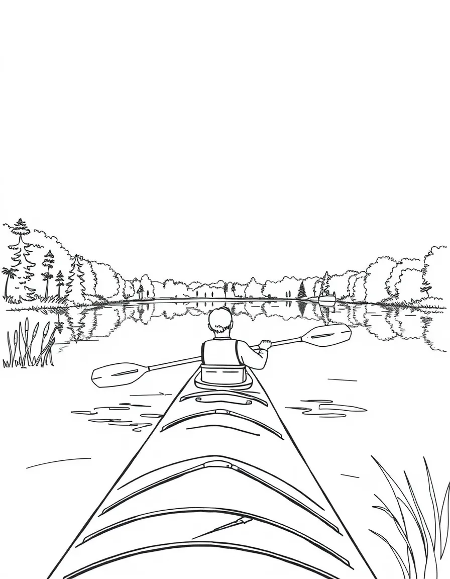 (Delaware) A kayak in Trap Pond State Park