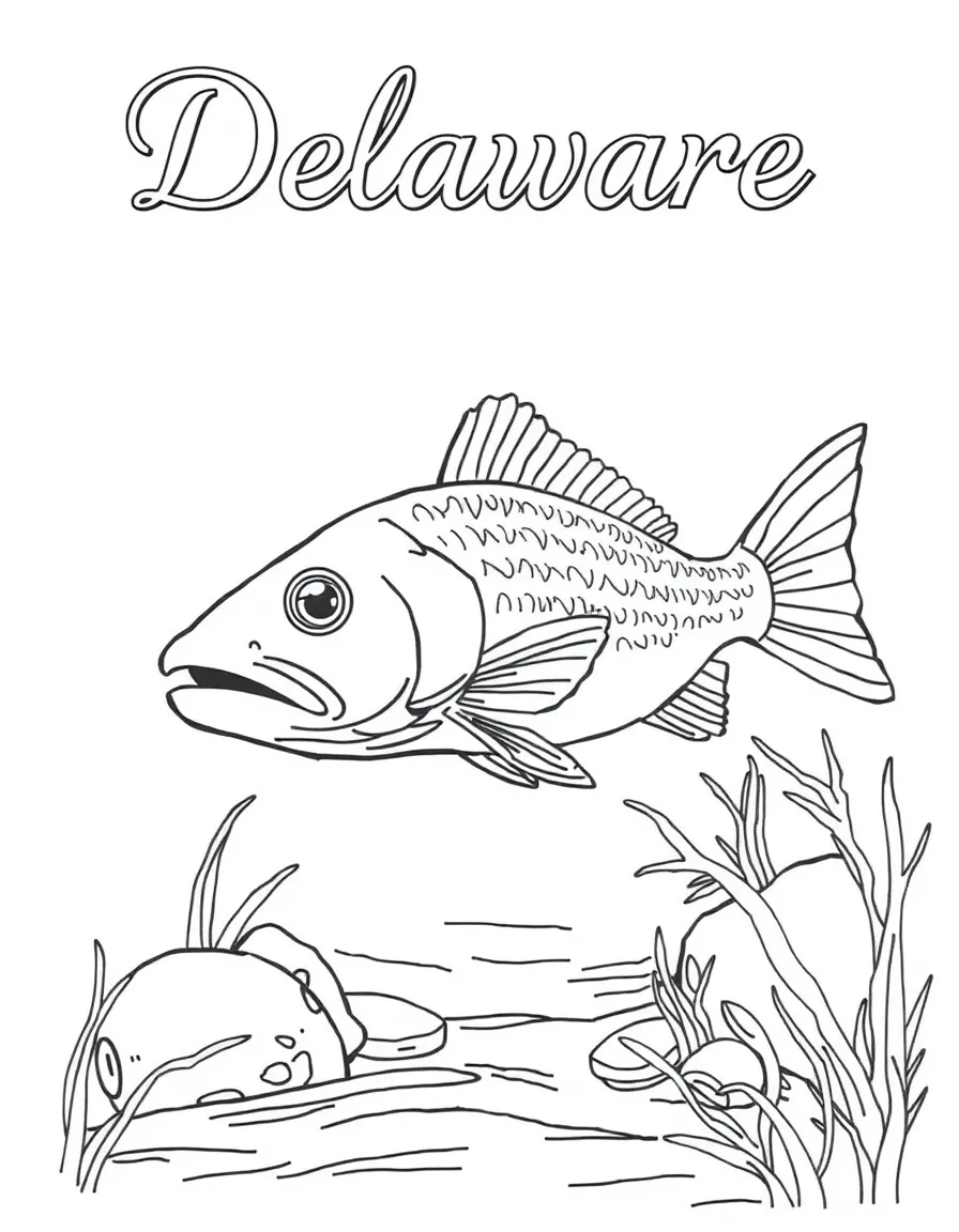 (Delaware) A fish swimming in the Delaware River