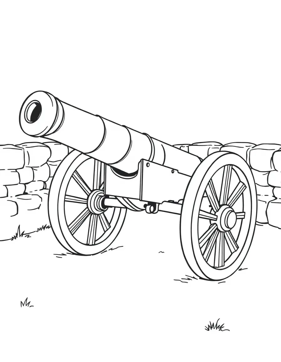 (Delaware) A historic cannon at Fort Delaware
