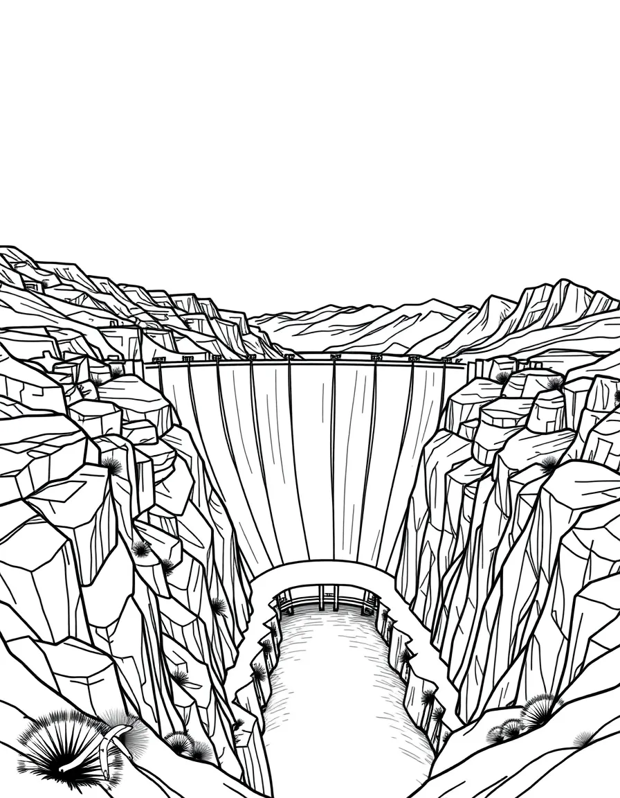 (Arizona) The Hoover Dam on the Colorado River