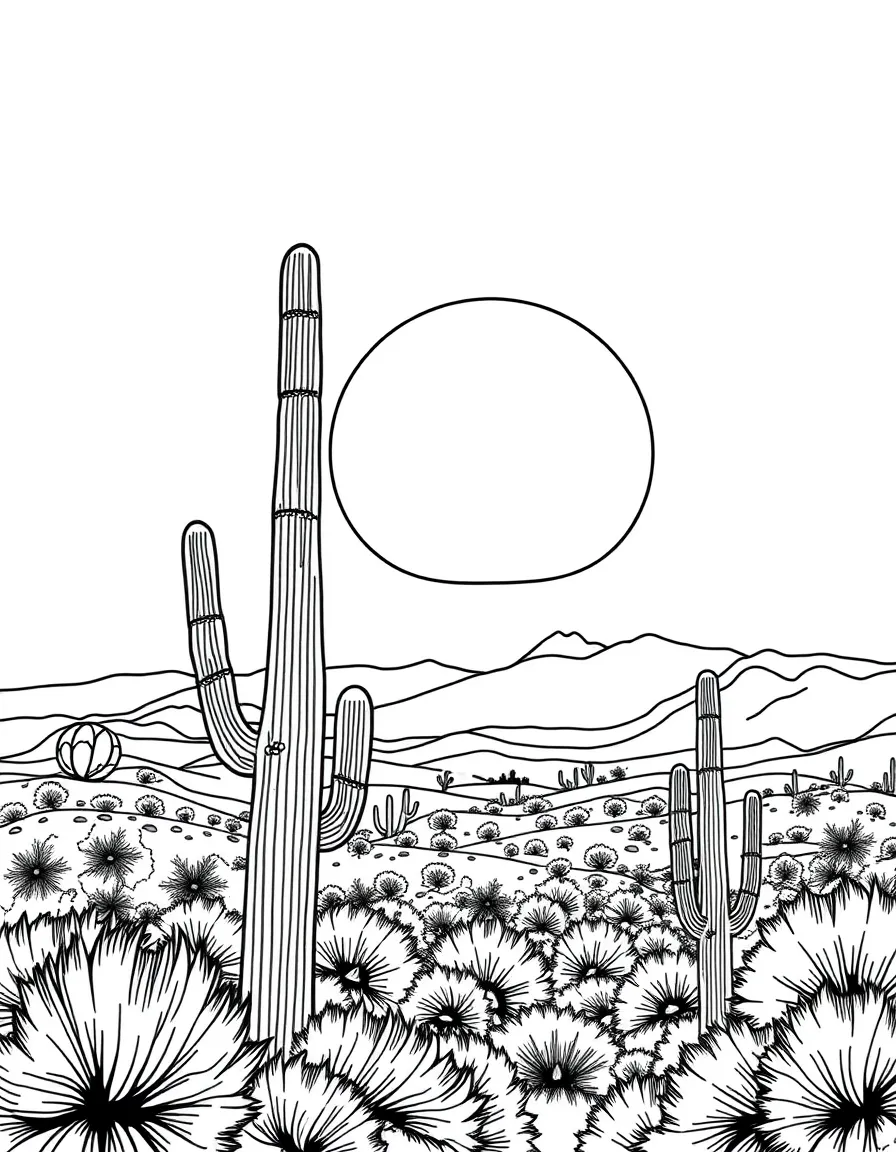 (Arizona) A sunset over the Superstition Mountains