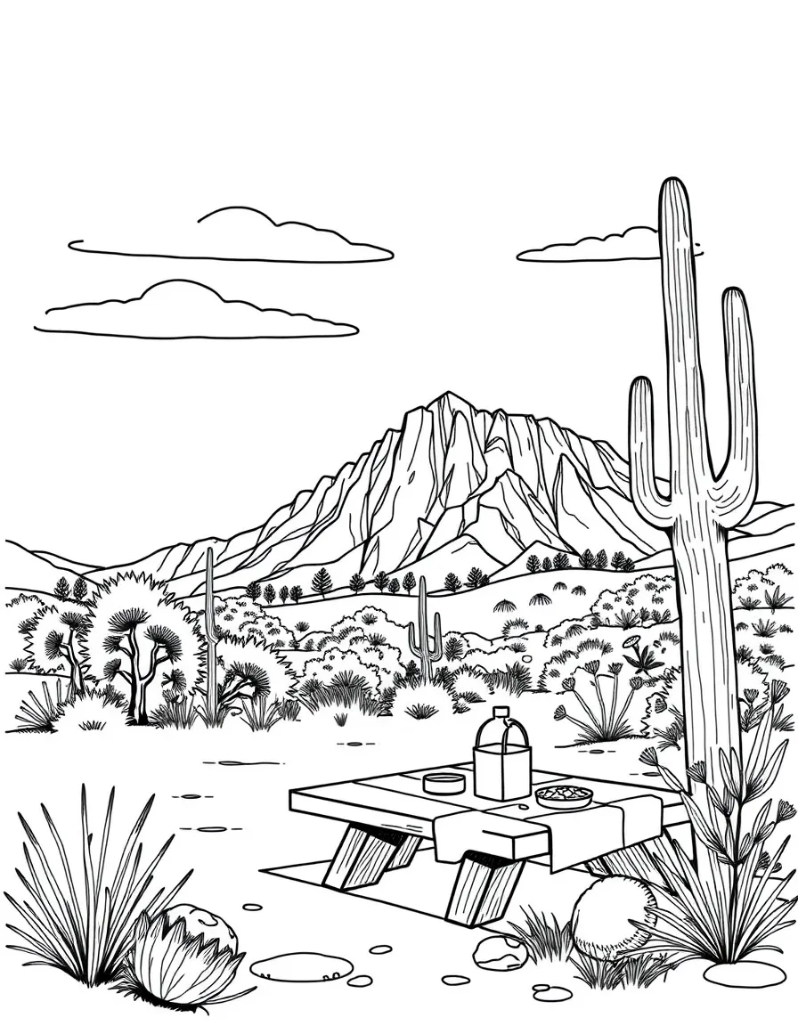 (Arizona) A picnic at an Arizona state park
