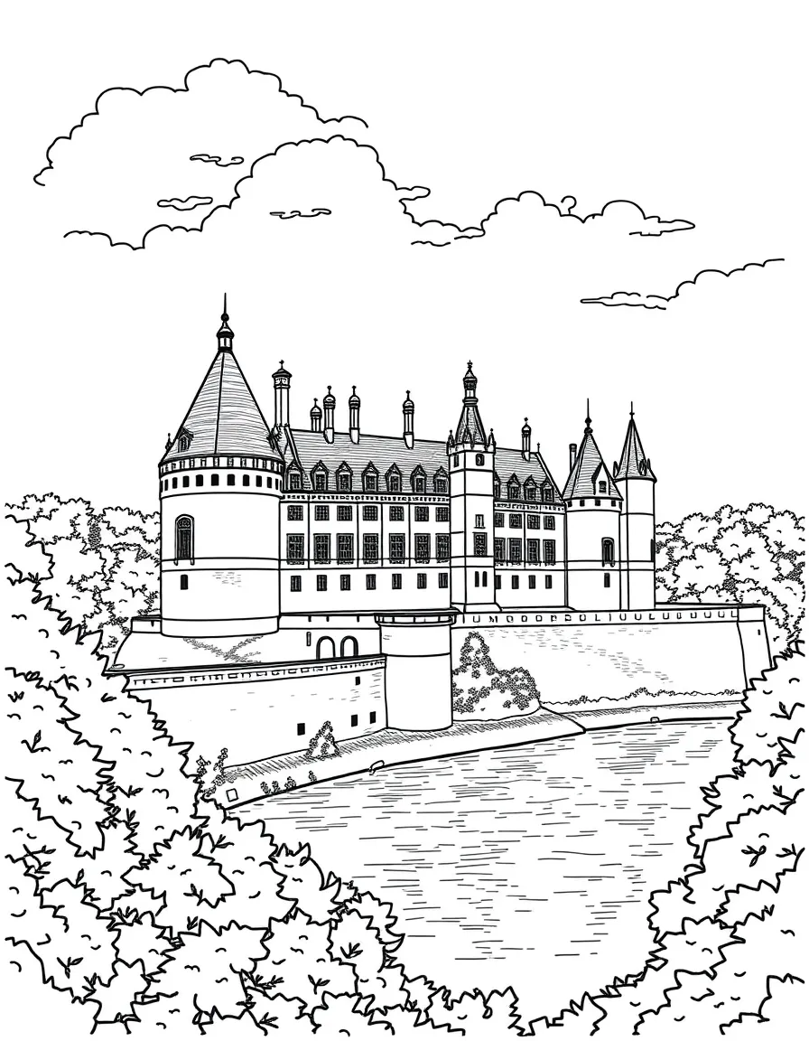 (France) Château d'Amboise overlooking the Loire River