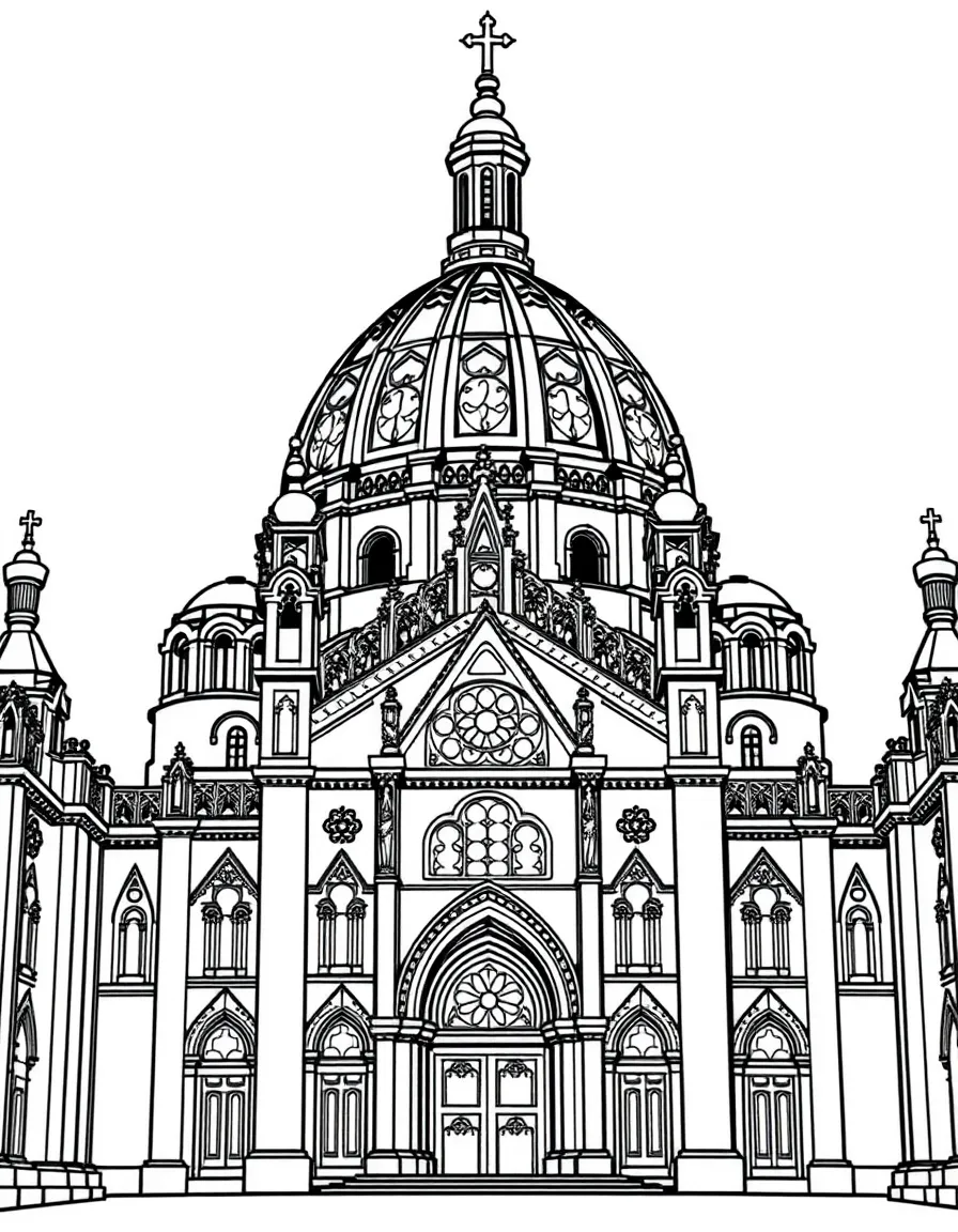 (France) Basilique du Sacré-Cœur dome interior