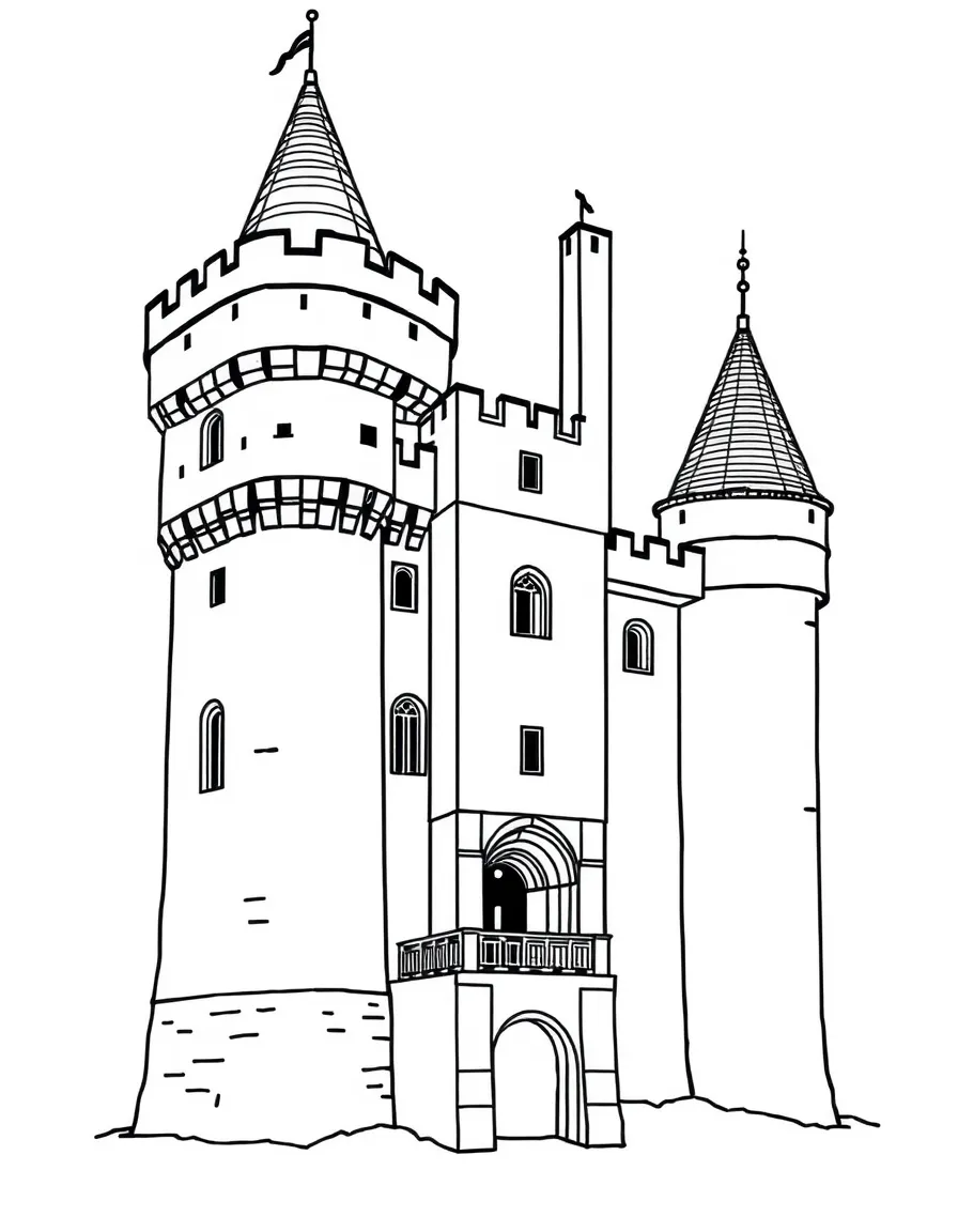 (France) Château de Vincennes medieval keep tower