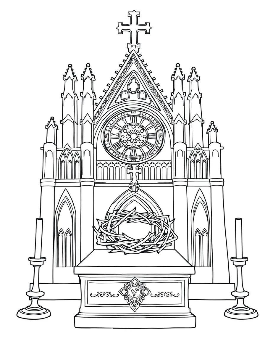 (France) Notre-Dame treasury and crown of thorns reliquary