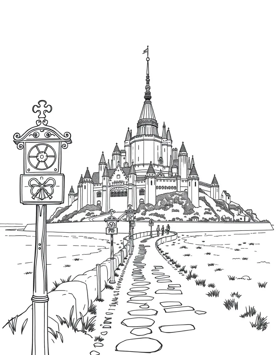 (France) Mont-Saint-Michel pilgrimage path markers
