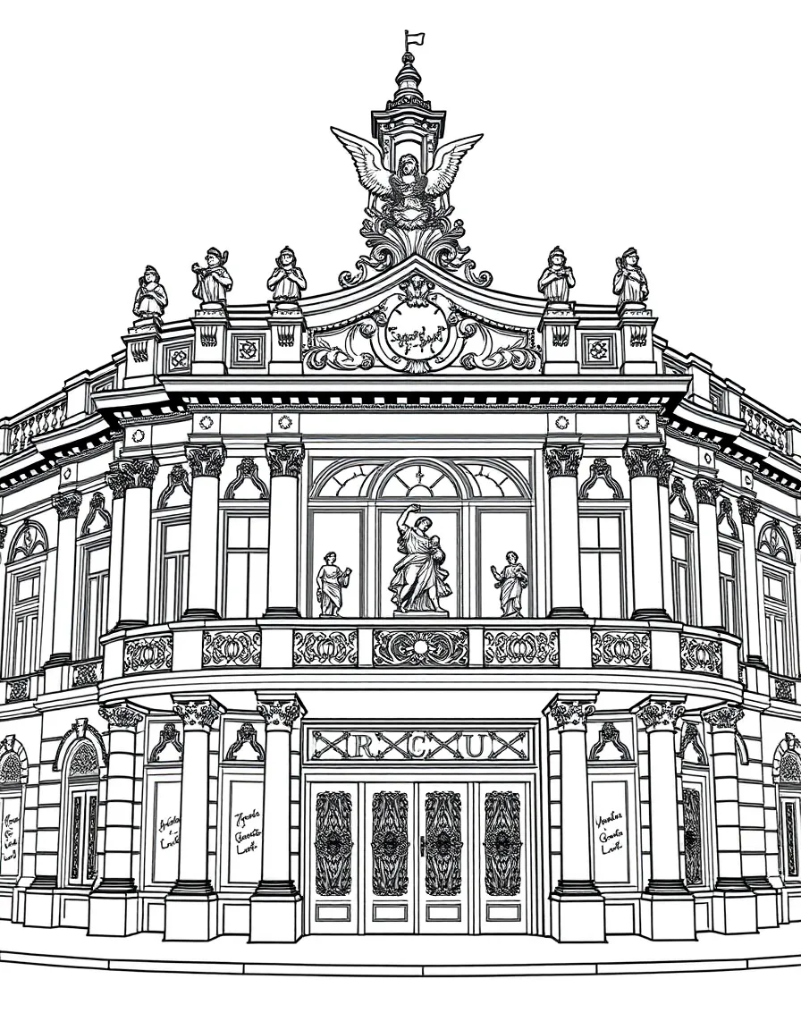 (France) Opéra Garnier facade with sculptures