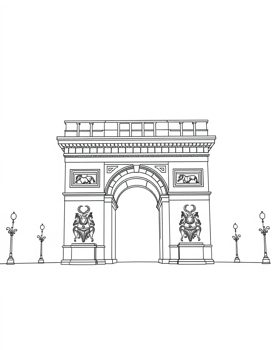 (France) Arc de Triomphe attic museum space