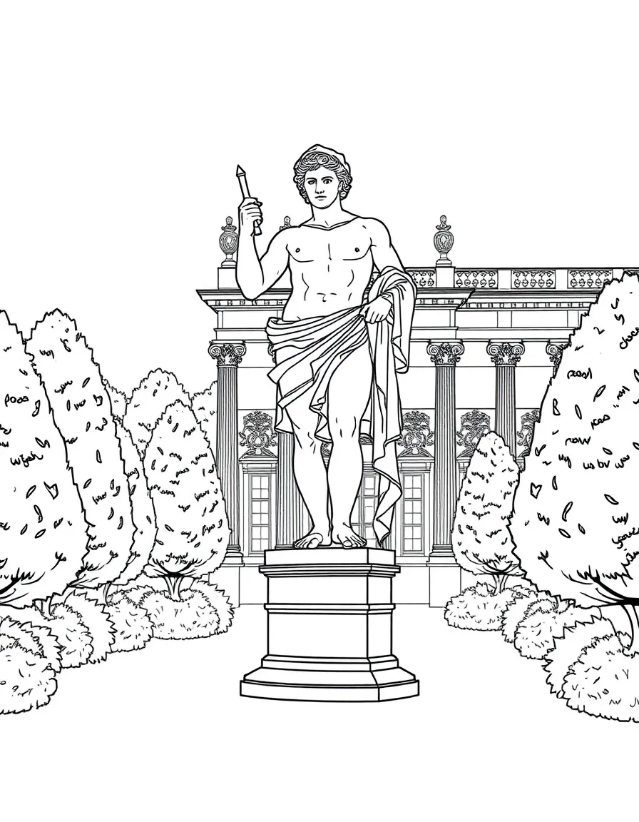 (France) Versailles Bosquet of Apollo classical statuary