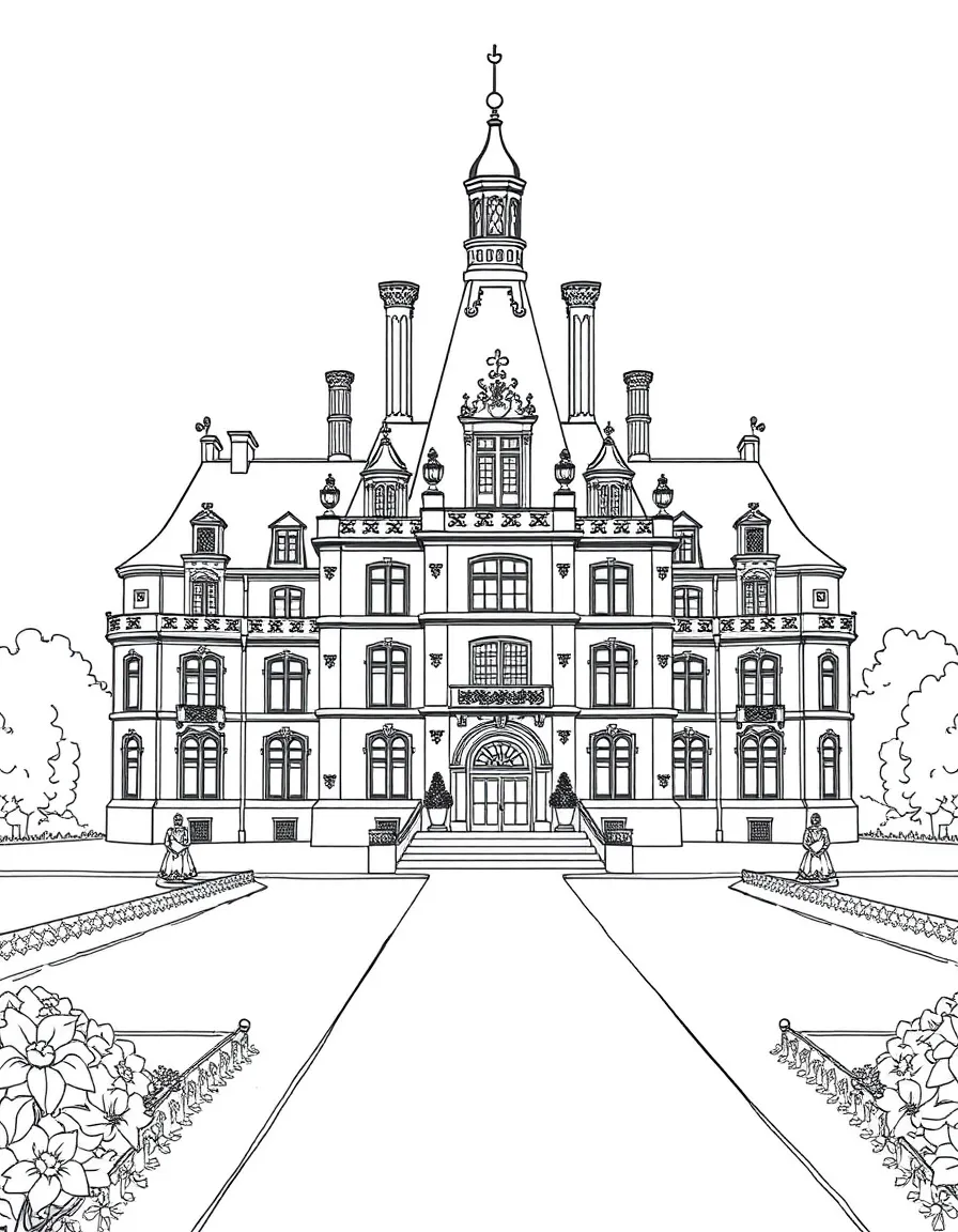 (France) Château de Vaux-le-Vicomte baroque architecture