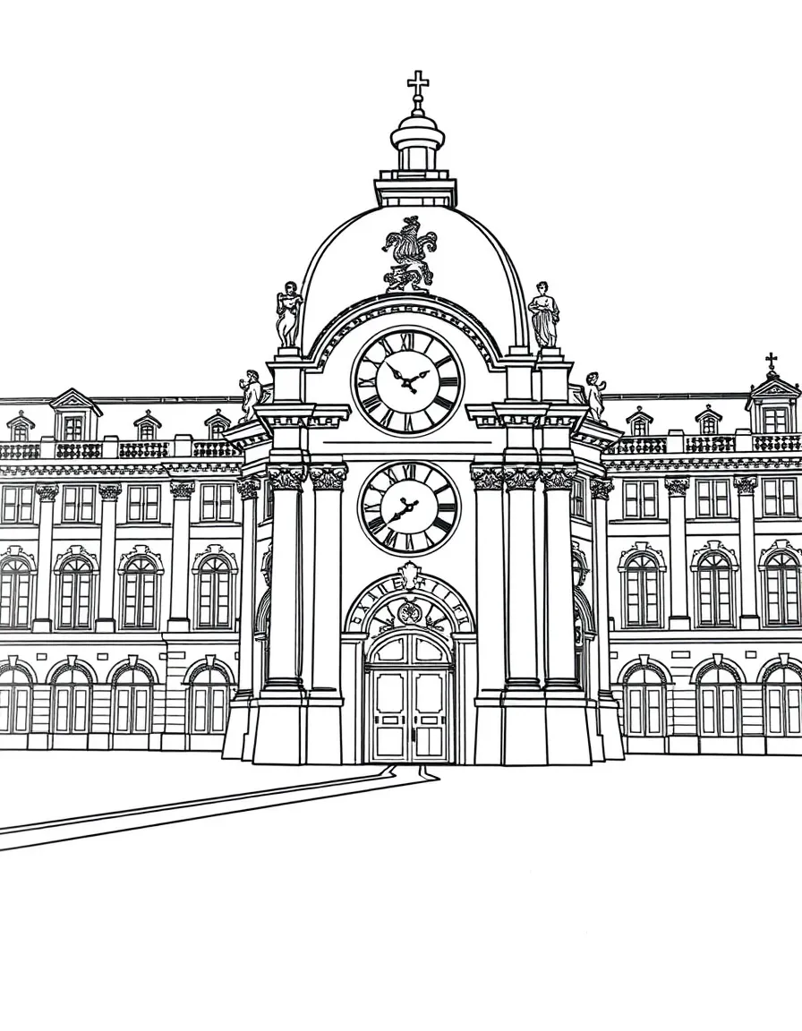 (France) Louvre Pavillon de l'Horloge clock pavilion