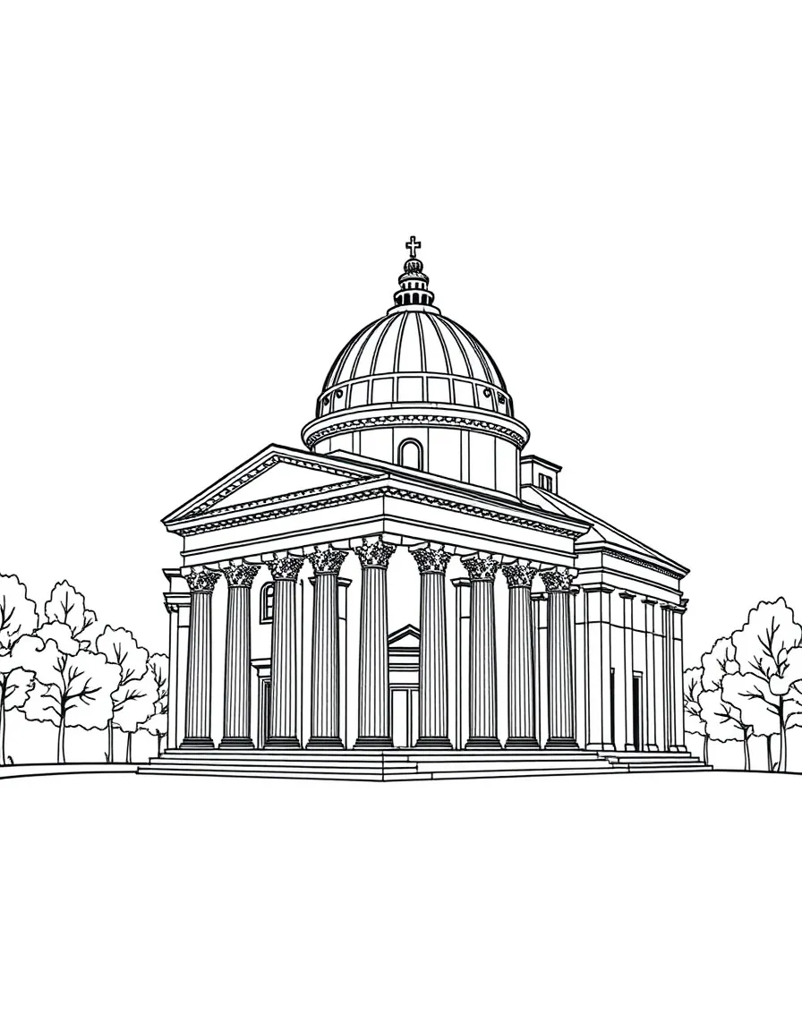 (France) Église de la Madeleine Greek temple design