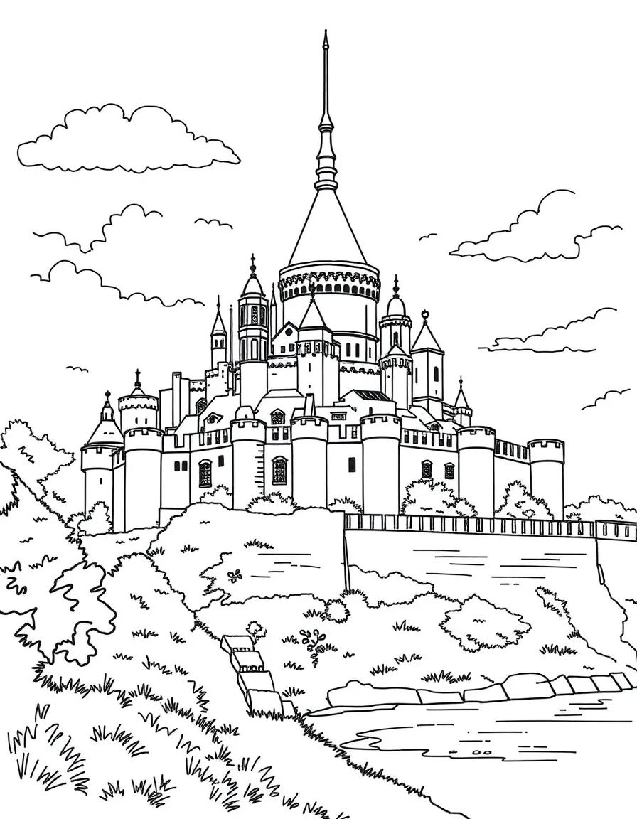 (France) Mont-Saint-Michel English fortifications