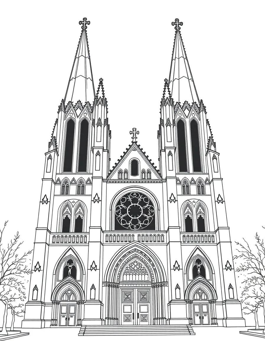 (France) Église Saint-Sulpice twin towers facade