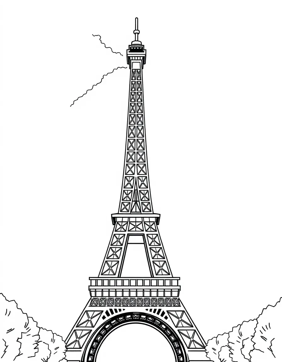 (France) Eiffel Tower lightning rod protection system