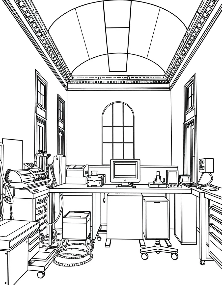 (France) Louvre conservation laboratory equipment