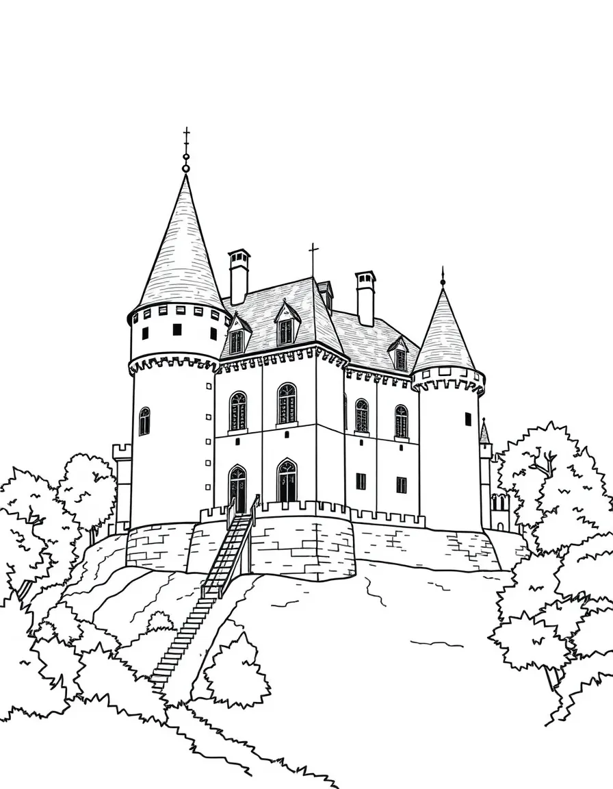 (France) Château de Montsoreau Renaissance fortress