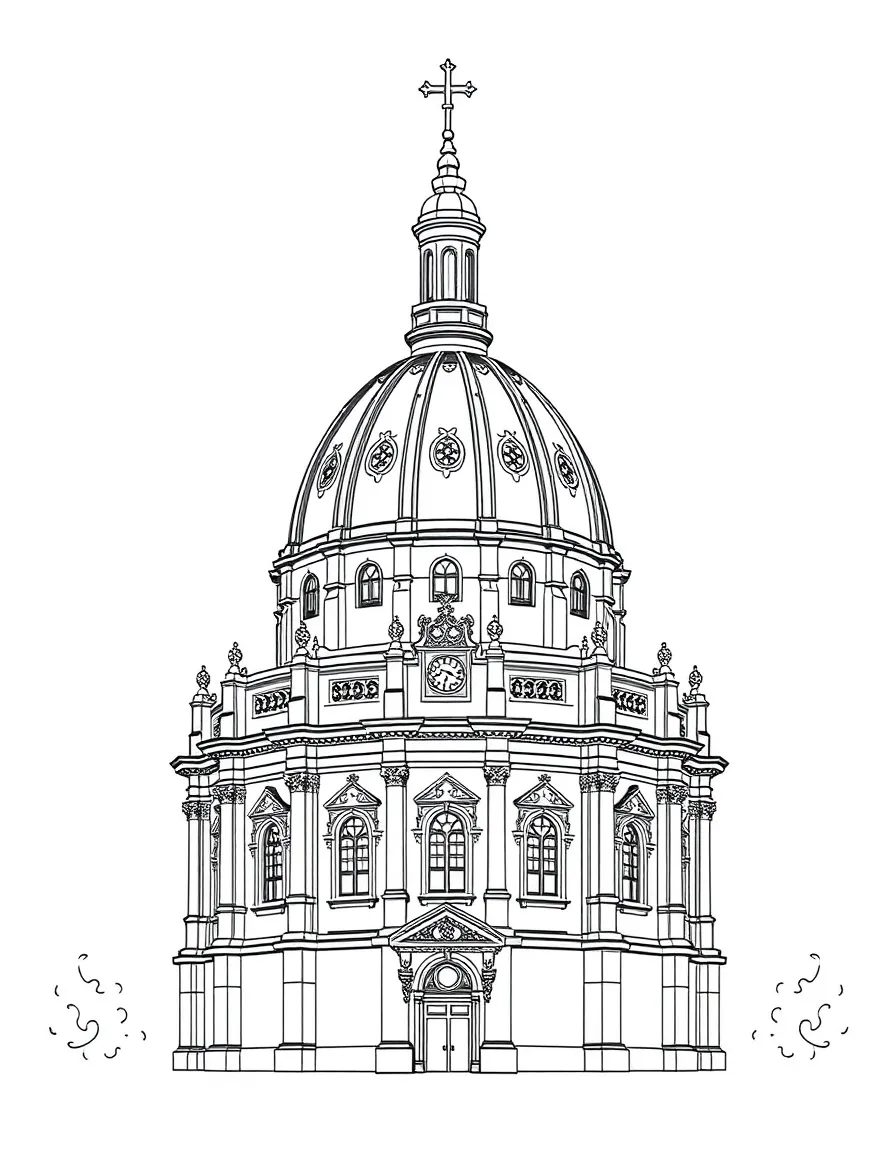 (France) Église du Val-de-Grâce baroque dome