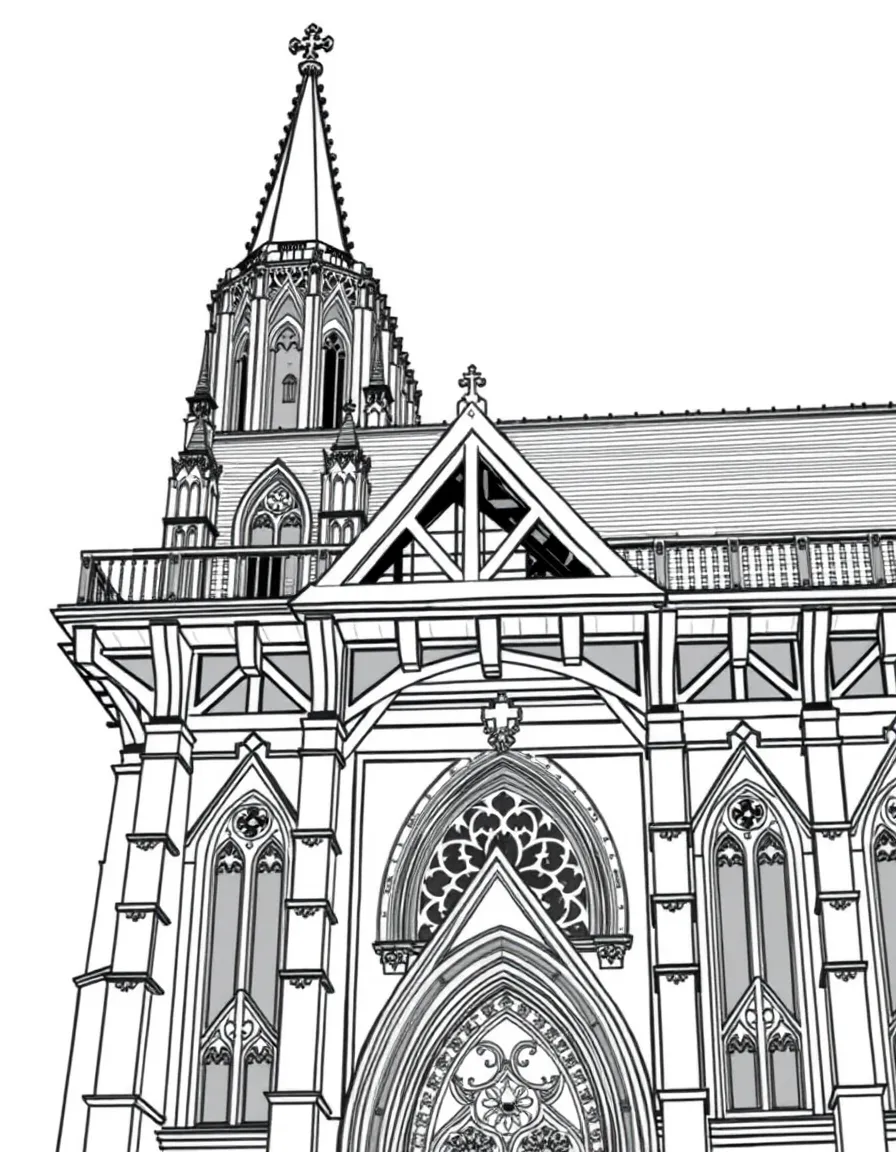 (France) Notre-Dame timber framework roof structure