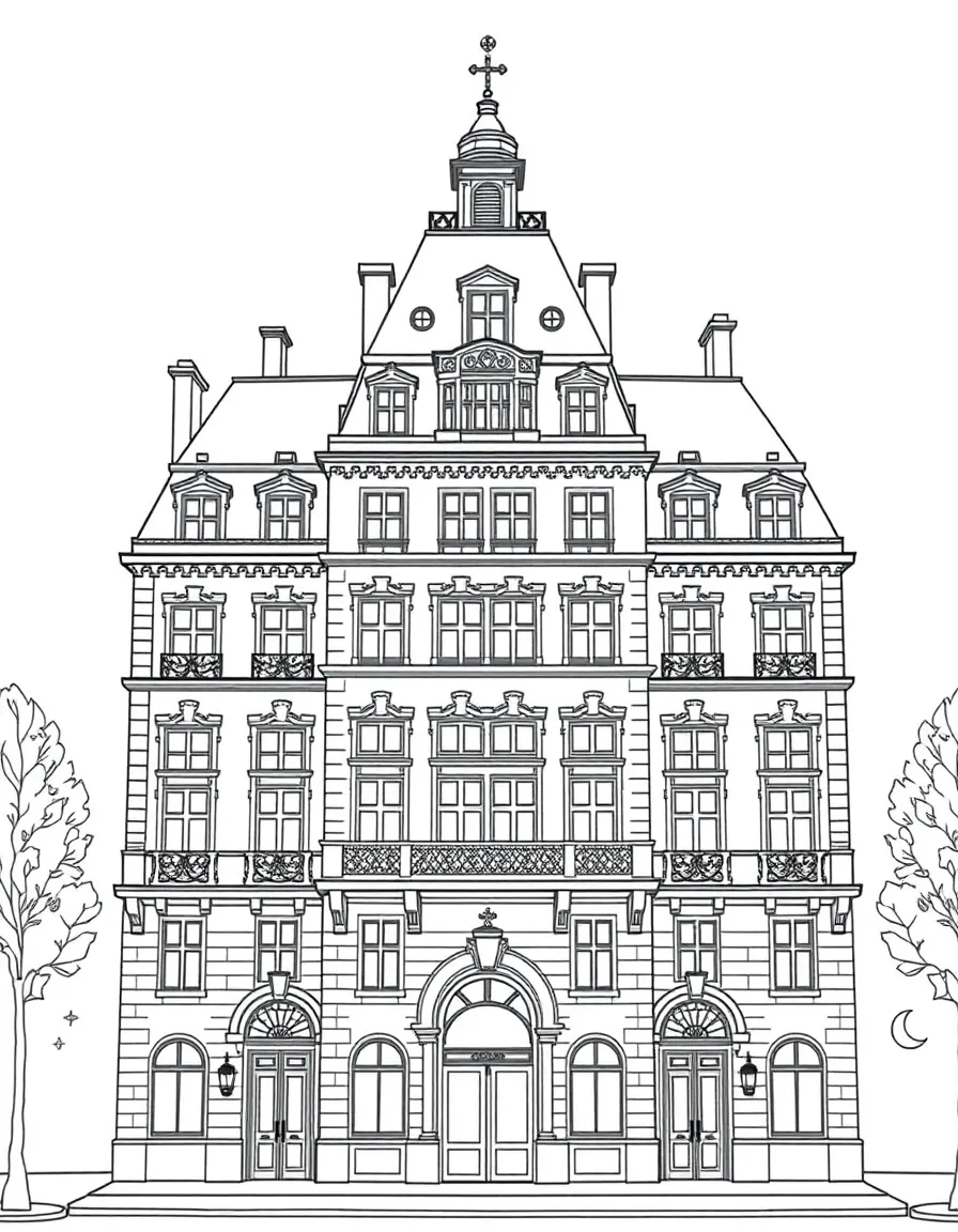 (France) Hôtel de Ville Paris Renaissance facade