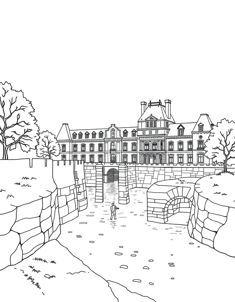 (France) Louvre medieval moat archaeological site