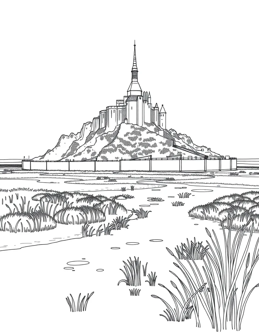 (France) Mont-Saint-Michel bay salt marsh ecology