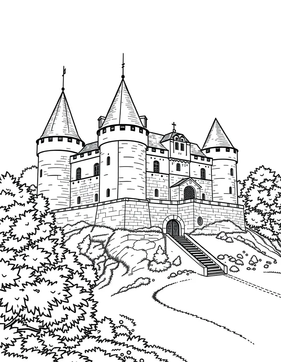 (France) Château de Bonaguil fortress military architecture