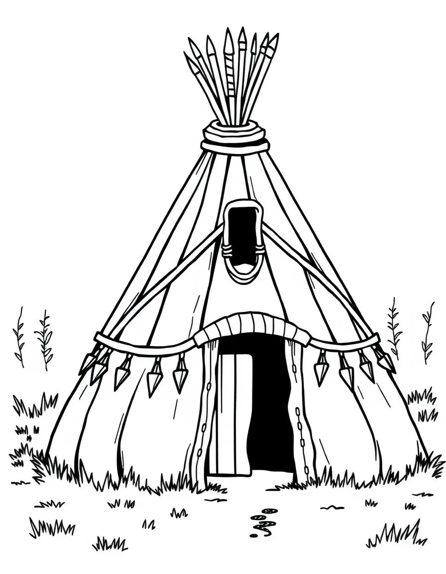(Massachusetts) Native American wigwam dwelling