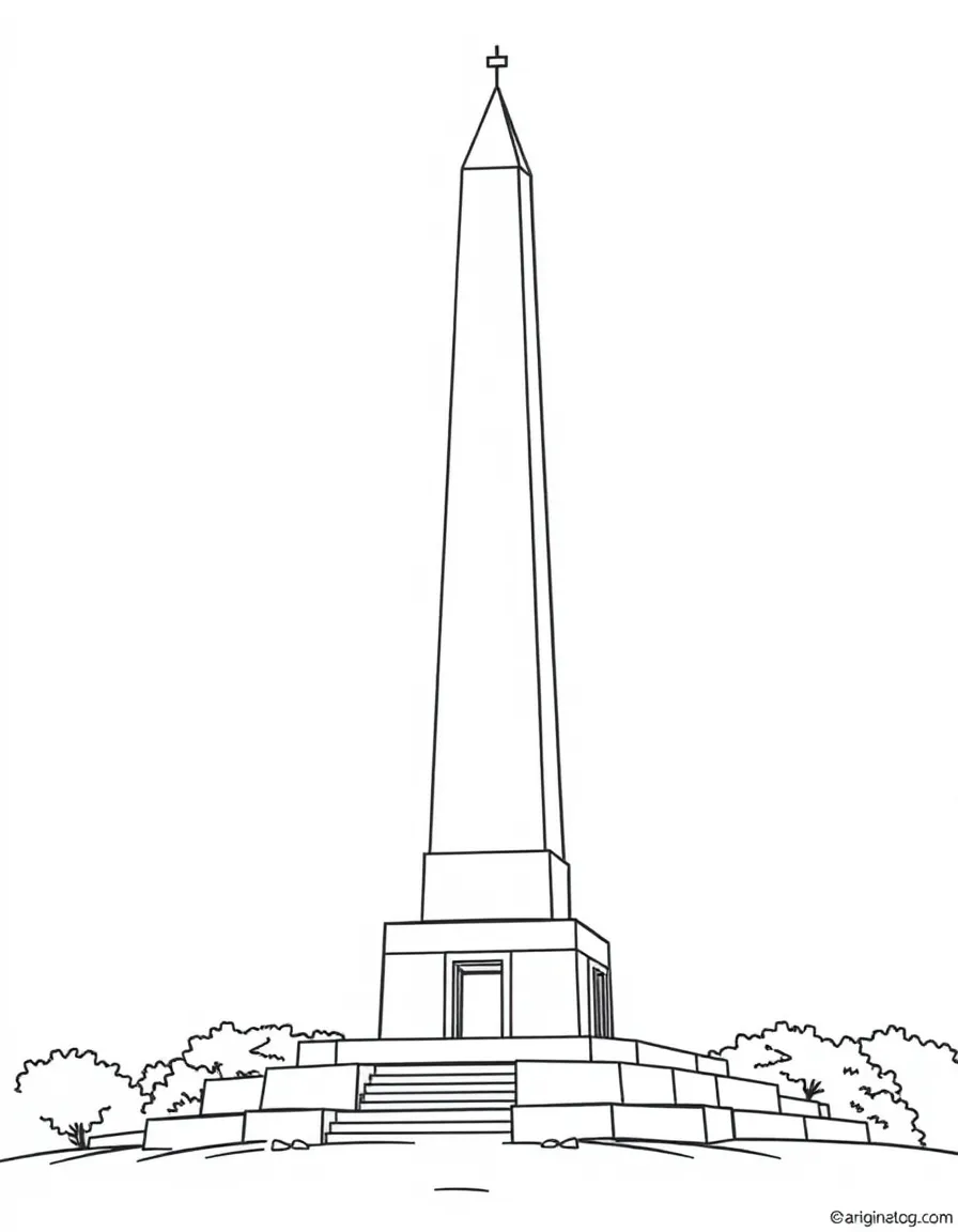 (Massachusetts) Bunker Hill Monument tall obelisk