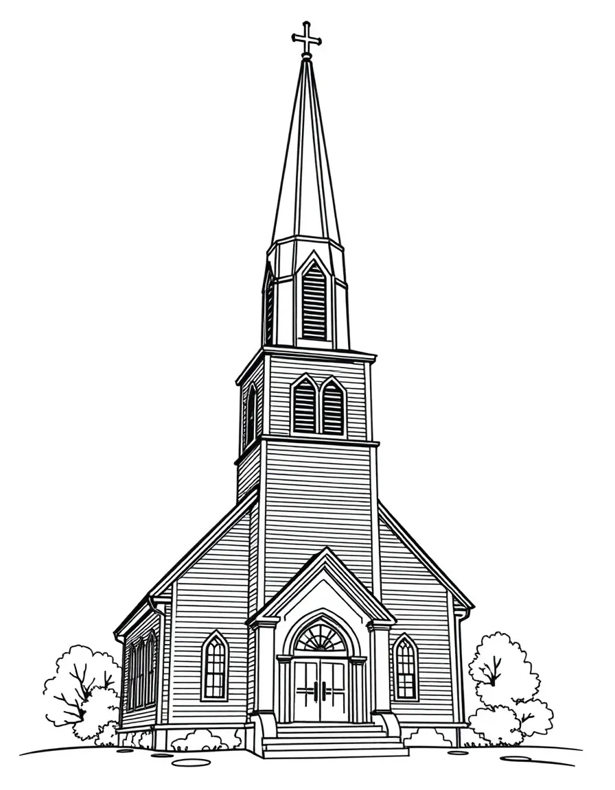 (Massachusetts) Old North Church with its famous steeple
