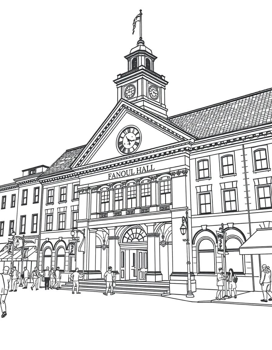 (Massachusetts) Faneuil Hall marketplace building